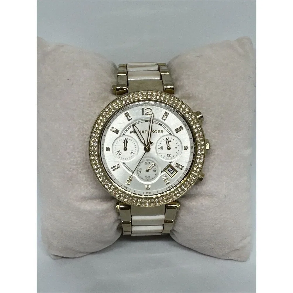 Michael Kors Parker MK5865 Women Stainless Steel Analog Dial Quartz Watch HME434
